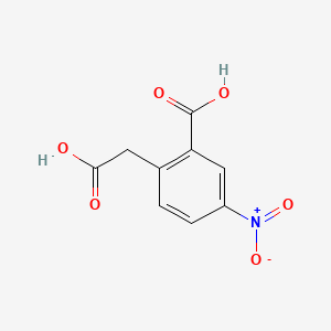 Chemical structure of 2-(Carboxymethyl)-5-nitrobenzoic acid