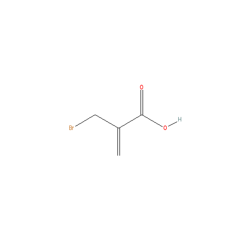 Chemical structure of 2-(Bromomethyl)acrylic Acid