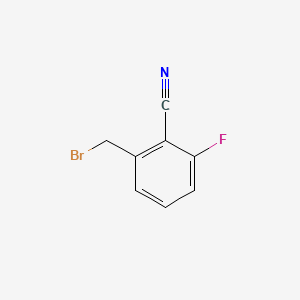 Chemical structure of 2-(Bromomethyl)-6-fluorobenzonitrile