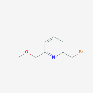 Chemical structure of 2-(Bromomethyl)-6-(methoxymethyl)pyridine