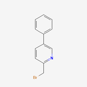 Chemical structure of 2-(Bromomethyl)-5-phenylpyridine