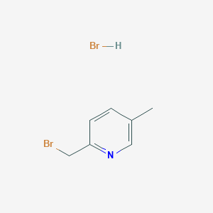 Chemical structure of 2-(Bromomethyl)-5-methylpyridine hydrobromide