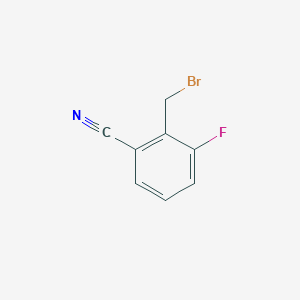 Chemical structure of 2-(Bromomethyl)-3-fluorobenzonitrile
