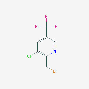 Chemical structure of 2-(Bromomethyl)-3-chloro-5-(trifluoromethyl)pyridine