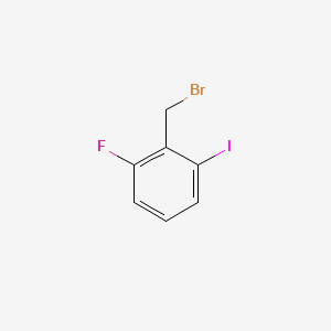 Chemical structure of 2-(Bromomethyl)-1-fluoro-3-iodobenzene