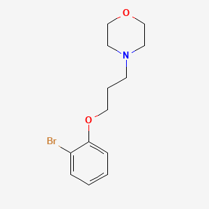 Chemical structure of 2-(Boc-aminomethyl)benzyl Bromide