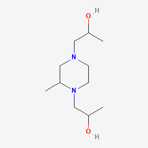 Chemical structure of 2-(Boc-amino)-4-methylpentylamine