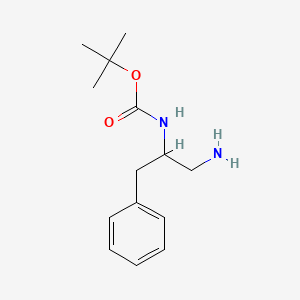 Chemical structure of 2-(Boc-amino)-3-phenylpropylamine