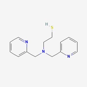 Chemical structure of Ethanethiol, 2-[bis(2-pyridinylmethyl)amino]-