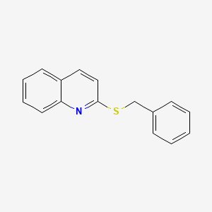 Chemical structure of 2-(Benzylthio)quinoline
