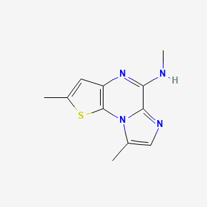 Chemical structure of 2-(Benzylthio)-4,6-pyrimidinediamine