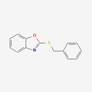 Chemical structure of 2-(Benzylthio)-1,3-Benzoxazole