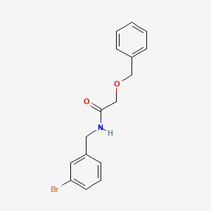 Chemical structure of 2-(Benzyloxy)-N-(3-bromobenzyl)acetamide