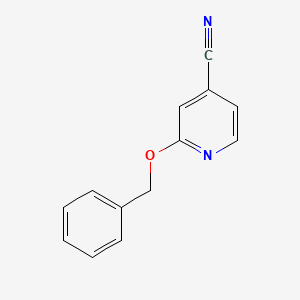 Chemical structure of 2-(Benzyloxy)isonicotinonitrile