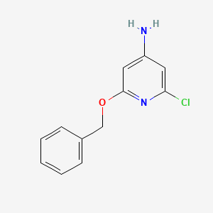 Chemical structure of 2-(Benzyloxy)-6-chloropyridin-4-amine