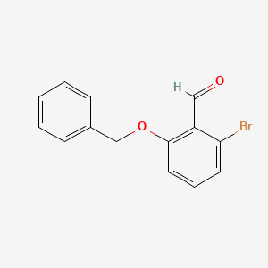 Chemical structure of 2-(Benzyloxy)-6-bromobenzaldehyde
