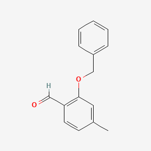 Chemical structure of 2-(Benzyloxy)-4-methylbenzaldehyde