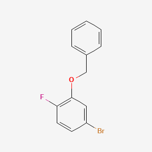 Chemical structure of 2-(Benzyloxy)-4-bromo-1-fluorobenzene