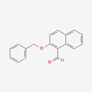 Chemical structure of 2-(Benzyloxy)-1-naphthaldehyde