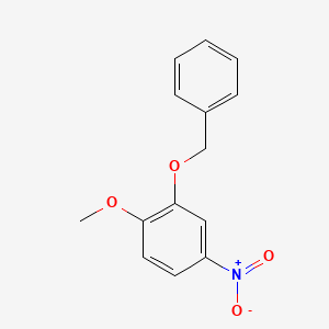 Chemical structure of 2-(Benzyloxy)-1-methoxy-4-nitrobenzene