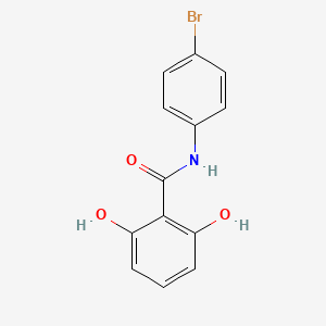 Chemical structure of 2-(Benzyloxy)-1-bromo-3-nitrobenzene