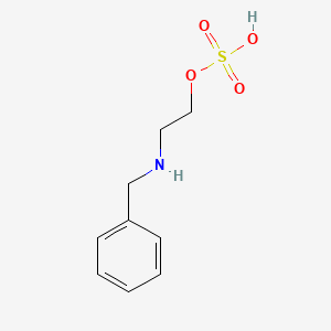 Chemical structure of 2-(Benzylamino)ethyl hydrogen sulfate
