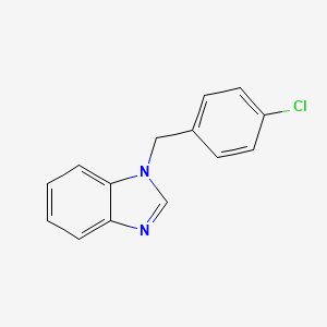 Chemical structure of 2-(Benzylamino)-4-chlorobenzonitrile