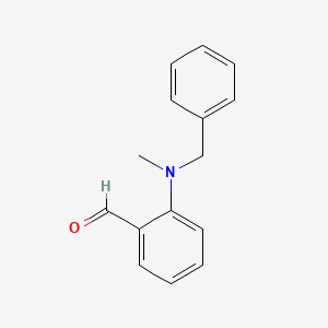 Chemical structure of 2-(Benzyl(methyl)amino)benzaldehyde