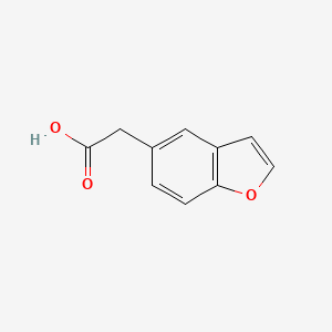 Chemical structure of 5-Benzofuranacetic acid