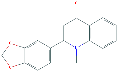 Chemical structure of Graveoline