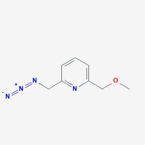 Chemical structure of 2-(Azidomethyl)-6-(methoxymethyl)pyridine