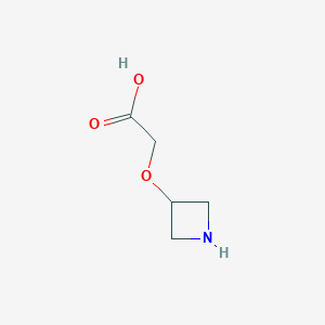 Chemical structure of 2-(Azetidin-3-yloxy)acetic acid