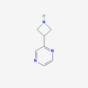 Chemical structure of 2-(Azetidin-3-yl)pyrazine