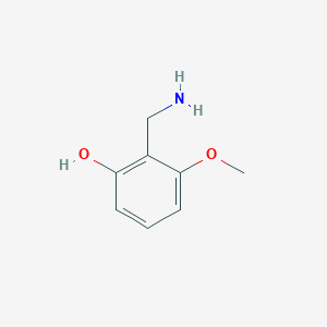 Chemical structure of 2-(Aminomethyl)-3-methoxyphenol