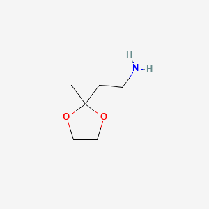 Chemical structure of 2-(Aminoethyl)-2-methyl-1,3-dioxolane