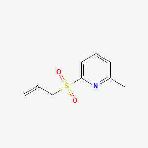 Chemical structure of 2-(Allylsulfonyl)-6-methylpyridine