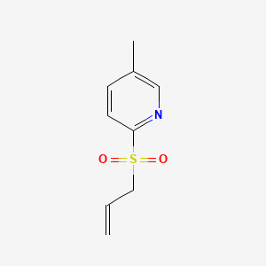 Chemical structure of 2-(Allylsulfonyl)-5-methylpyridine