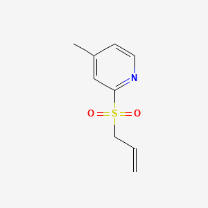 Chemical structure of 2-(Allylsulfonyl)-4-methylpyridine