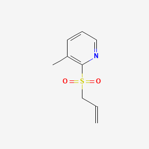 Chemical structure of 2-(Allylsulfonyl)-3-methylpyridine