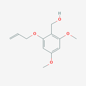 Chemical structure of 2-(Allyloxy)-4,6-dimethoxybenzyl Alcohol