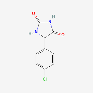 Chemical structure of 2-(7-chloro-1H-indazol-3-yl)aceticacid
