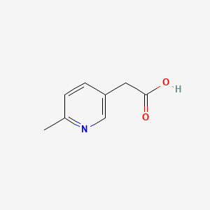 Chemical structure of 2-(6-Methyl-3-pyridyl)acetic Acid