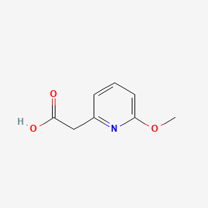 Chemical structure of 2-(6-Methoxy-2-pyridyl)acetic Acid