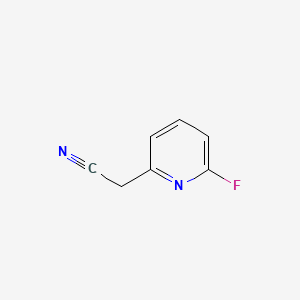 Chemical structure of 2-(6-Fluoropyridin-2-yl)acetonitrile
