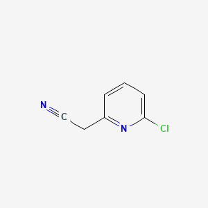 Chemical structure of (6-Chloropyridin-2-yl)acetonitrile