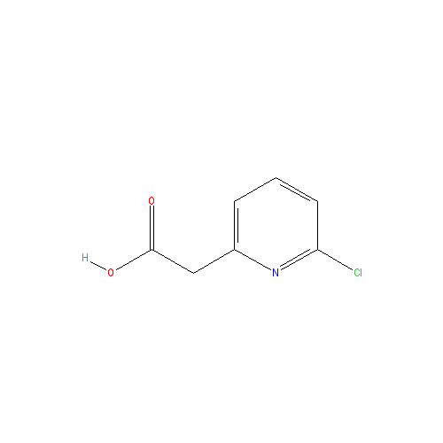 Chemical structure of 2-(6-Chloropyridin-2-yl)acetic acid