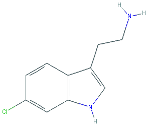 Chemical structure of 2-(6-chloro-1H-indol-3-yl)ethanamine