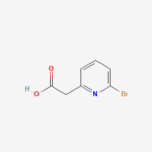 Chemical structure of 2-(6-Bromopyridin-2-yl)acetic acid