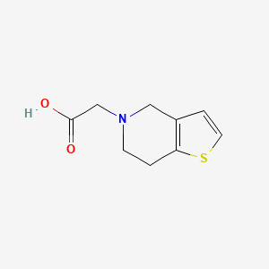 Chemical structure of 2-(6,7-Dihydrothieno[3,2-c]pyridin-5(4H)-yl)acetic acid