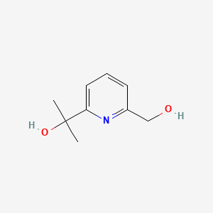 Chemical structure of 2-(6-(Hydroxymethyl)pyridin-2-yl)propan-2-ol